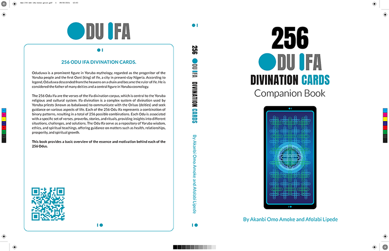 256 Odu Ifa Divination Cards Companion Book | back & cover